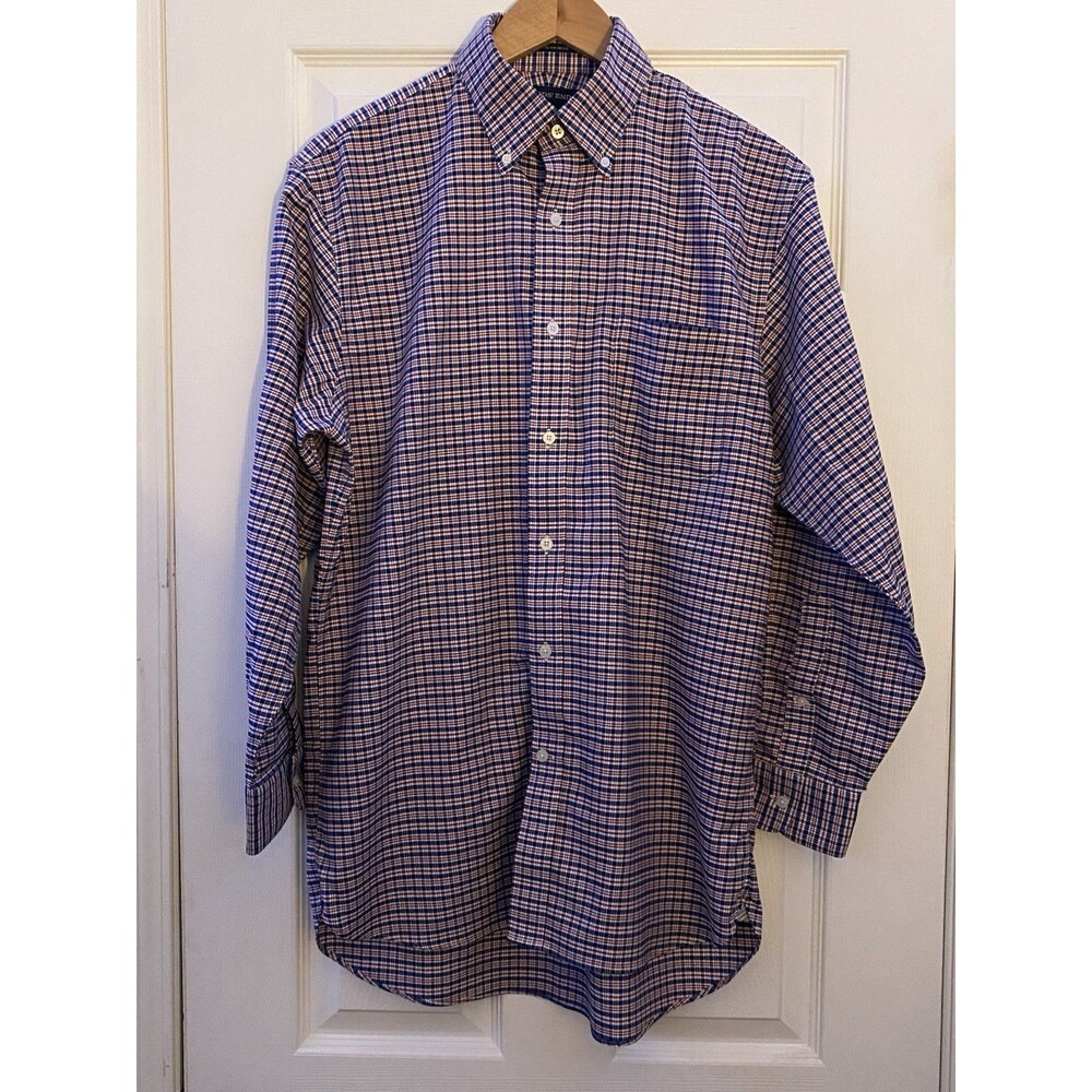 Lands' End Supima Cotton No Iron Oxford Button Down Shirt 15-1/2-32
